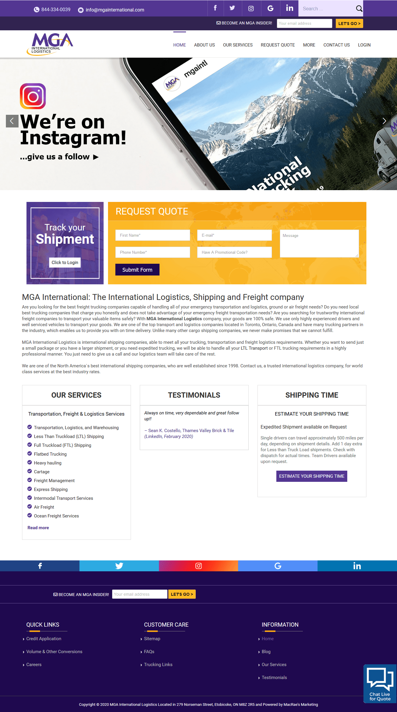 MGA International Logistics