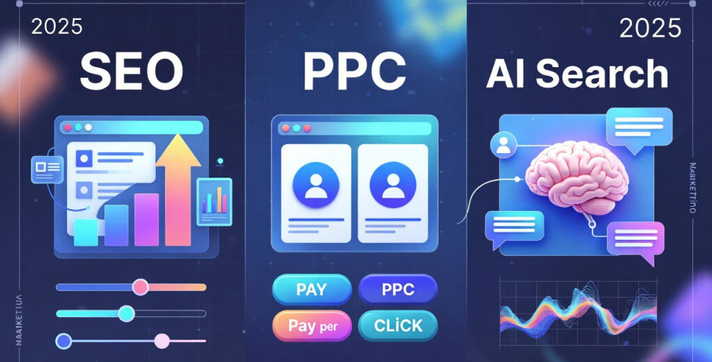 SEO vs PPC vs AI Search: Choosing the Right Visibility Strategy for 2025