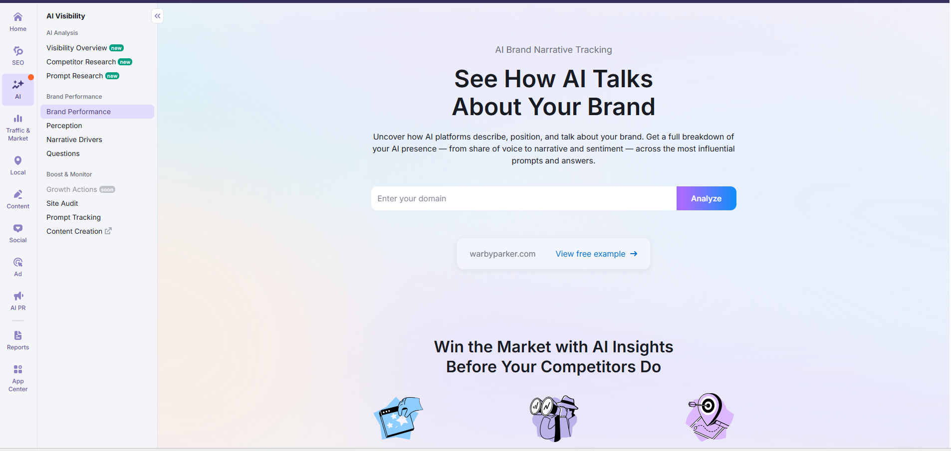 Semrush AI Visibility Tracking