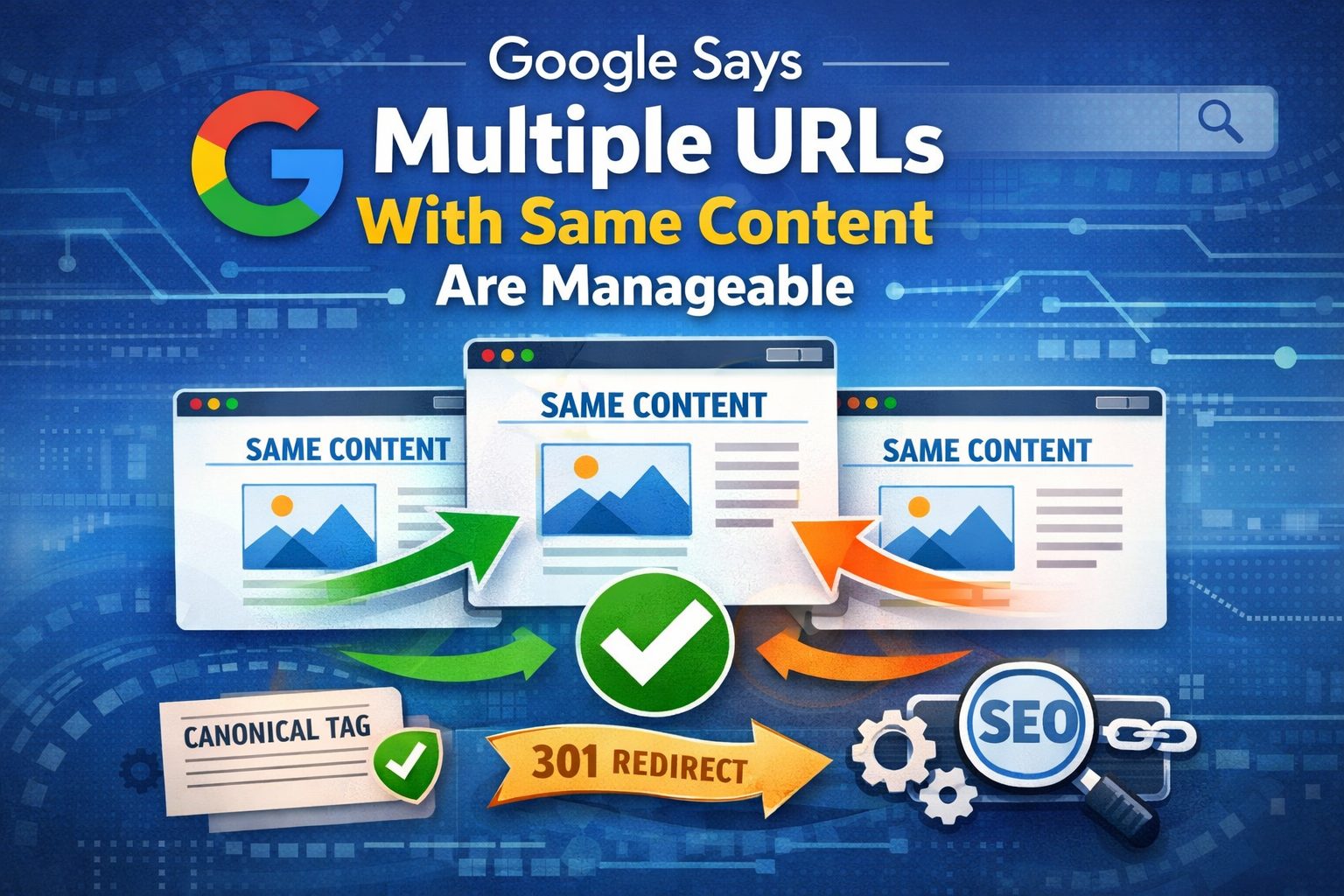 Google Says Multiple URLs With Same Content Are Manageable