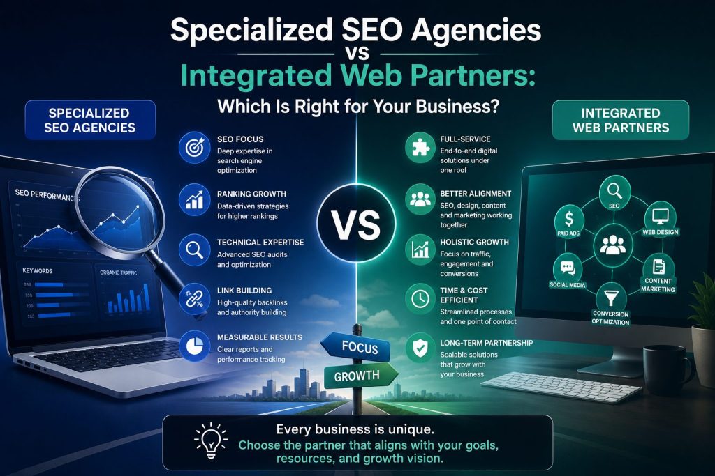 Specialized SEO Agencies vs Integrated Web Partners: Which Is Right for Your Business?