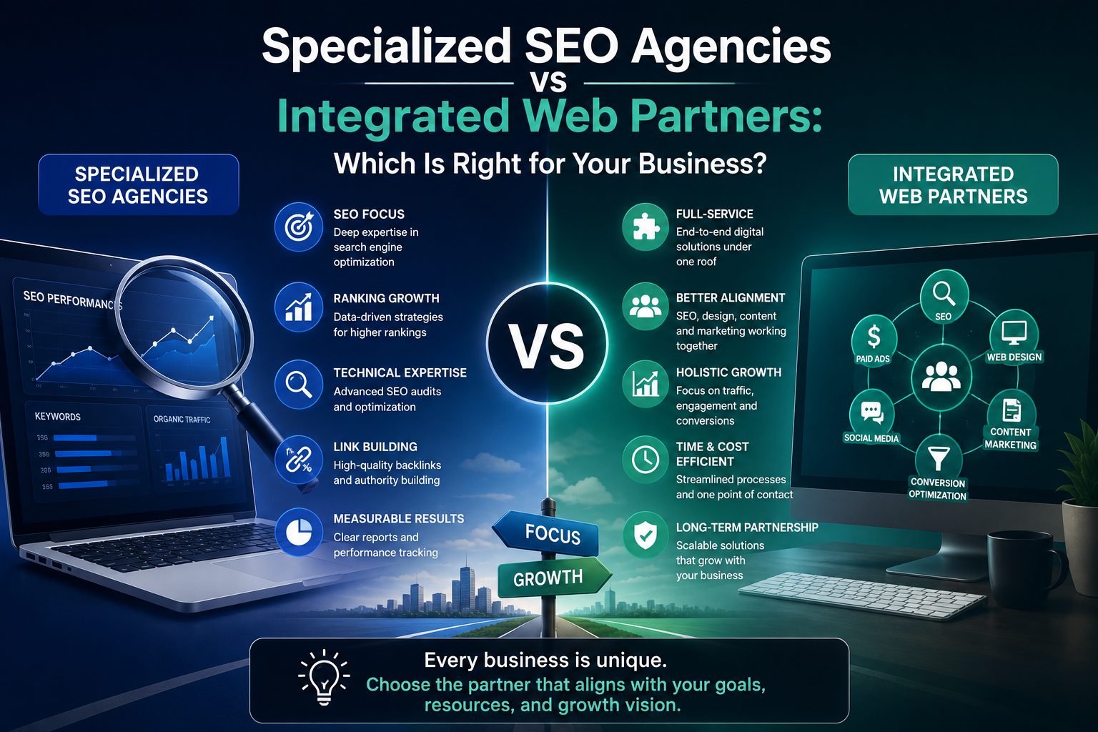 Specialized SEO Agencies vs Integrated Web Partners Which Is Right for Your Business
