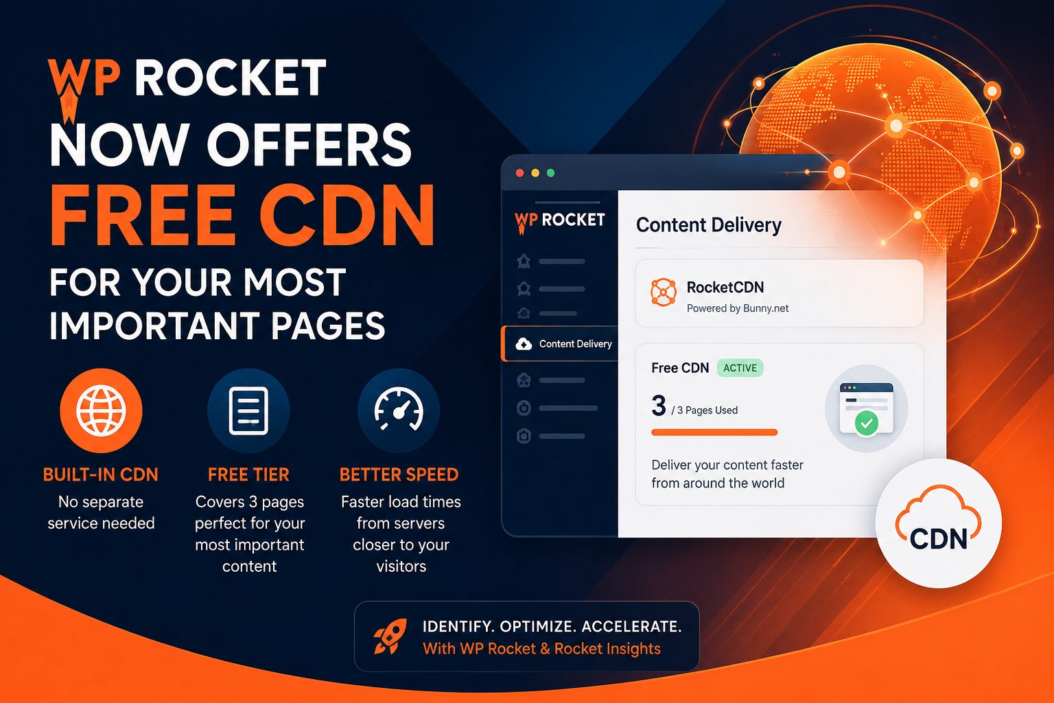 WP Rocket Now Offers Free CDN For Your Most Important Pages